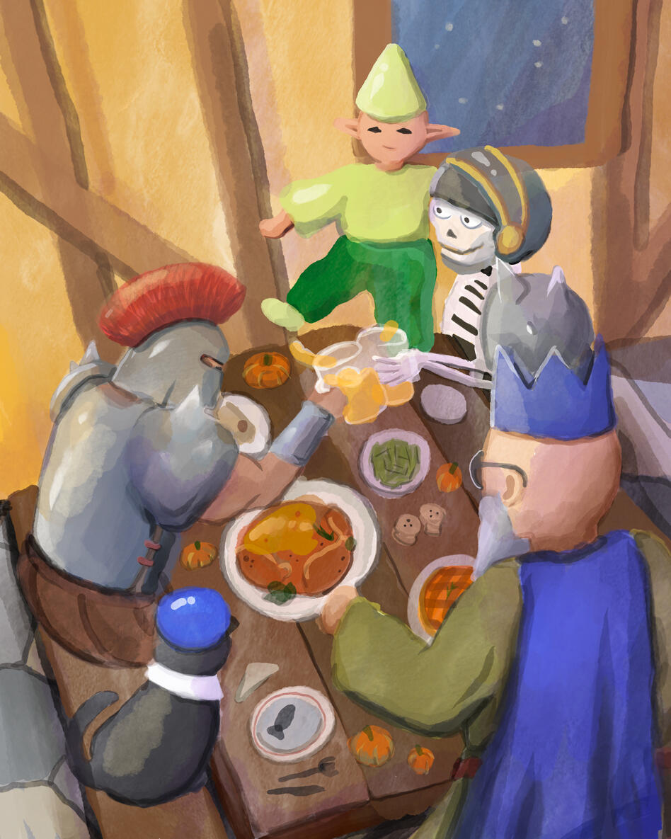 watercolour thanksgiving scene watercolour thanksgiving scene